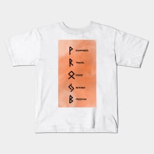 Bind Runes: Happiness, Travel, Home, Reward, Freedom Kids T-Shirt